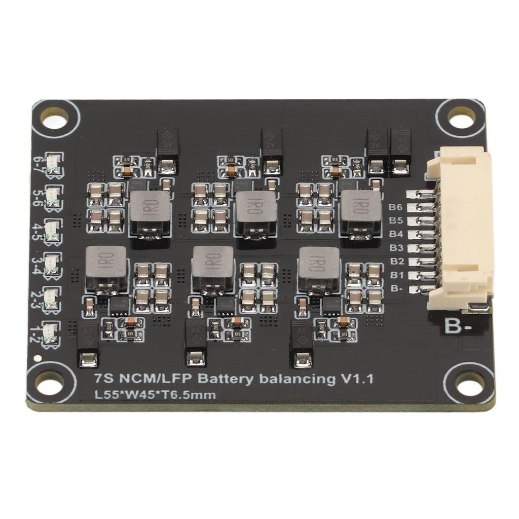Equalizador Ativo de Bateria LFP de 7 Células Melhoria de Eficiência Desempenho Estável Equalização de Bateria