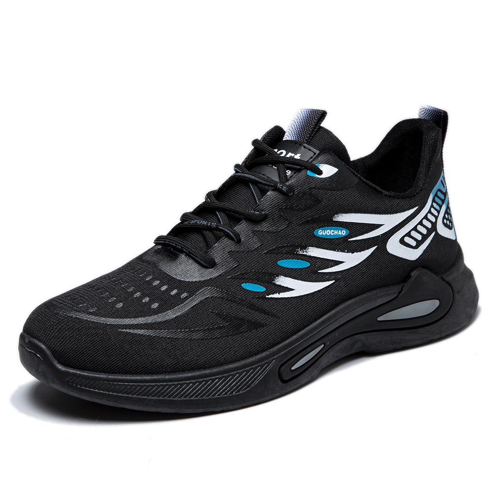 

New casual shoes mesh fly-woven running shoes lightweight breathable sports shoes 39 чёрный