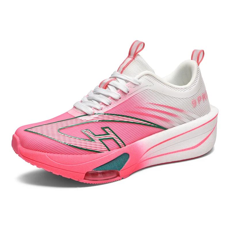 

Мужские новые спортивные кроссовки Мужские кроссовки для бега из ультралегкой дышащей сетки с карбоновой пластиной Удобные с амортизацией Универсальные кроссовки для бега на открытом воздухе 34