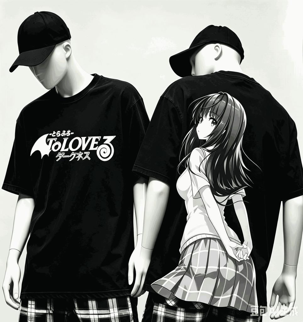 To LOVE-Ru Anime Lover T-shirt Harajuku Cotton New Model High Street Retro Oversized Unisex Pro