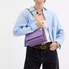 Coach Klare 22 Brand Logo Chain Shoulder Strap Saffiano Leather Shoulder Crossbody Bag Small Women's Purple