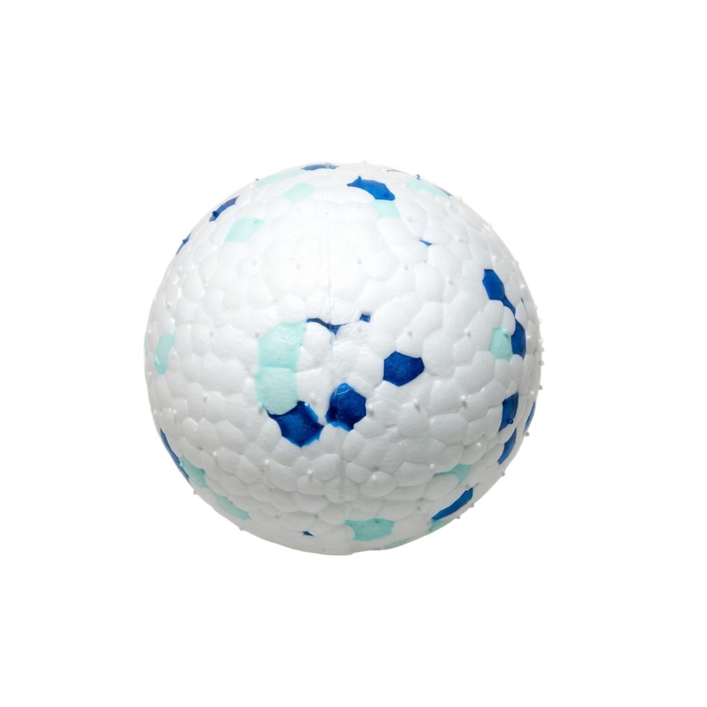 Durable Pet Chew Ball Interactive Training Toy for Dogs Spot Pattern Round Shape Non-Toxic Material Safe for Puppy Teeth Cleaning
