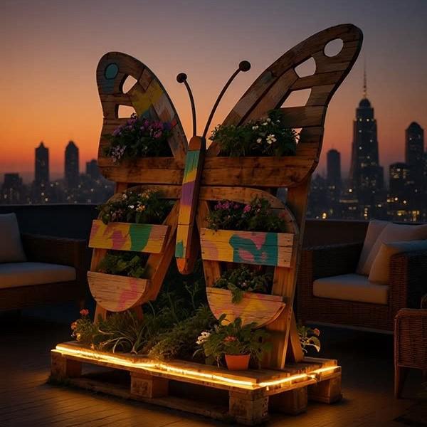 Wooden Butterfly Décor for Parks, Malls, Campsites & Scenic Spots