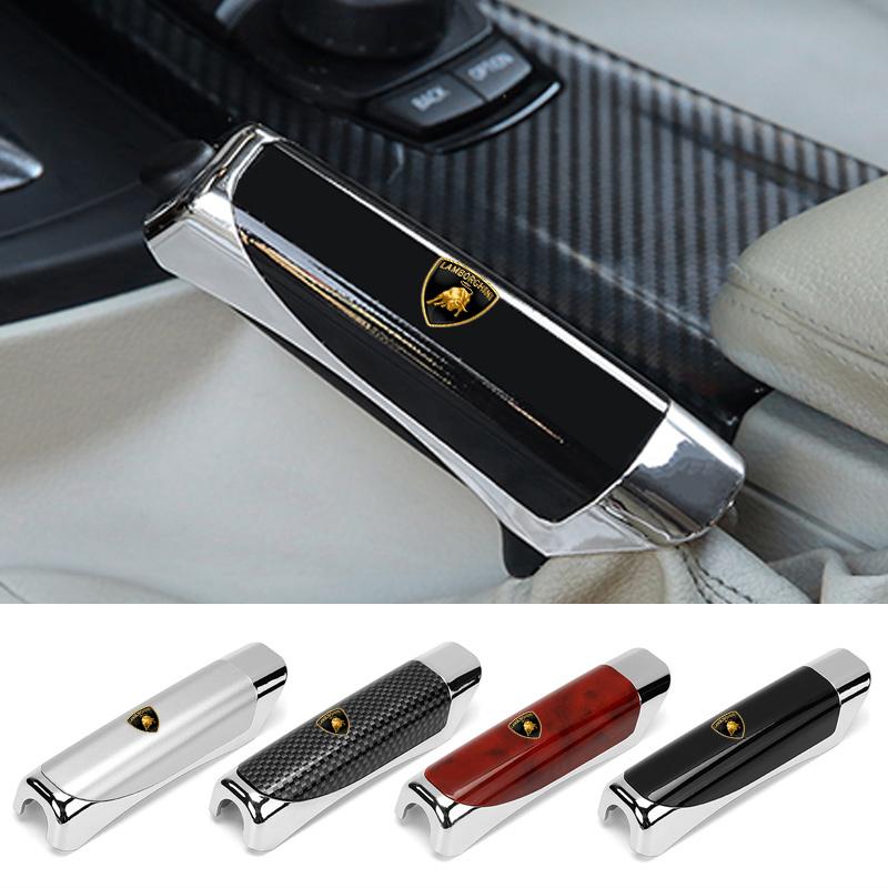 Car Hand Brake Carbon Parking Brake Handbrake Grips Protection Cover For Lamborghini LP570 LP610 Urus LP770 Gallardo Aventador