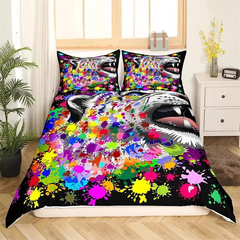 Comforter Hippie Graffiti Hip Hop For Kids Teens Adults Wall Urban Street Art Theme Polyester Bedroom Decorations