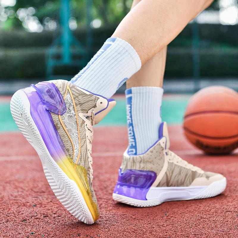 Pánské basketbalové boty Prodyšné odpružení Protiskluzové Odolné Běžecké boty Gymnastický trénink Atletické basketbalové tenisky pro ženy