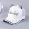 Boys Girls Summer Baseball Cap Toddler Children Cartoon Cat Ear Tennis Casual Sun Snapback Caps