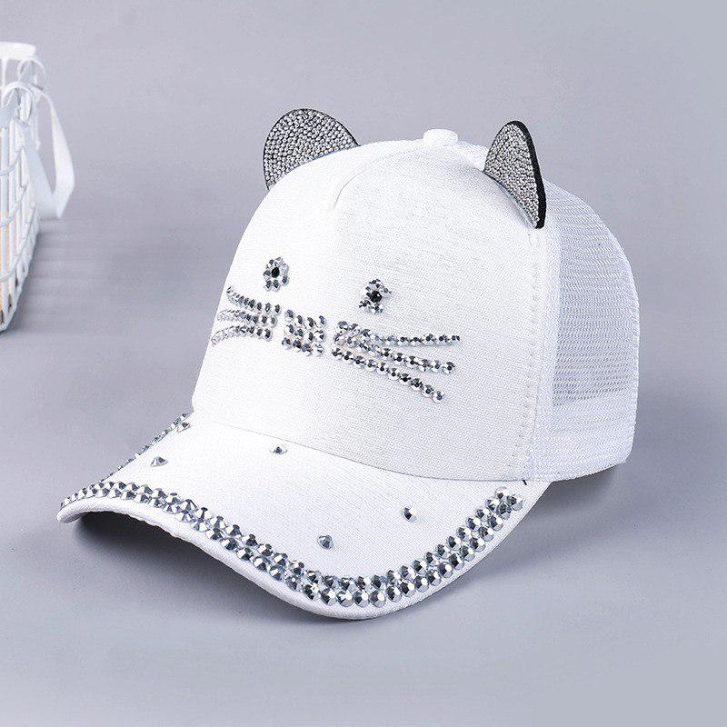 Boys Girls Summer Baseball Cap Toddler Children Cartoon Cat Ear Tennis Casual Sun Snapback Caps