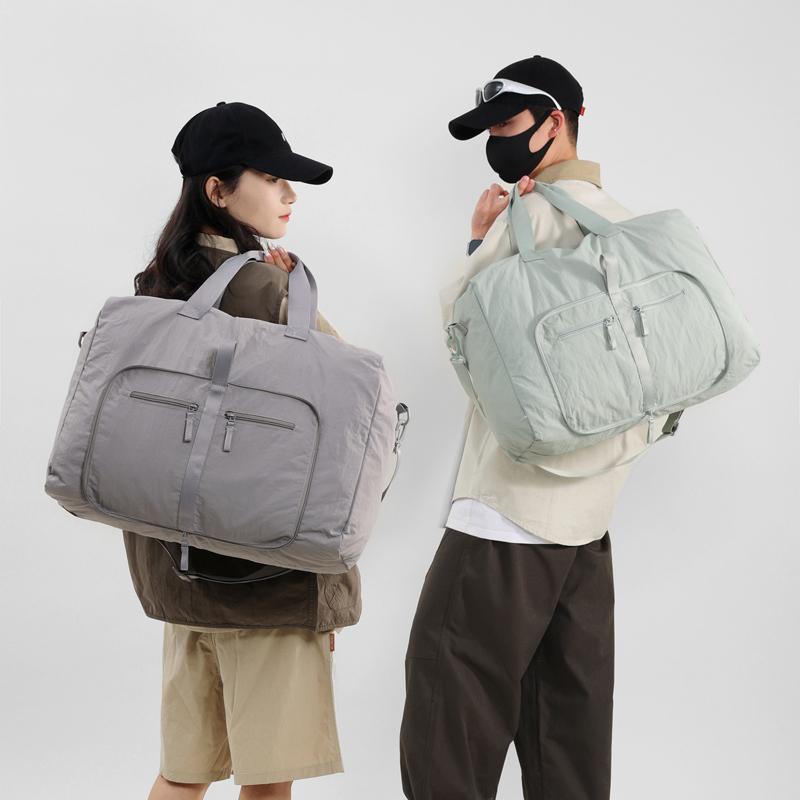 Foldable Gym Yoga Bag Large Storage Outdoor Short Distance Travel Camping Shoulder Crossbody Bags Outing Boarding Trip Handbag