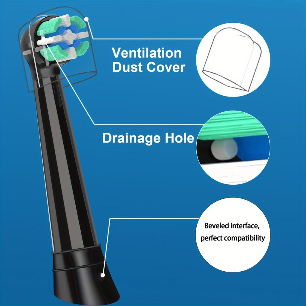 ראשי מברשת שיניים חלופיים תואמים למברשת שיניים חשמלית Oral-B iO, עבור מברשת שיניים מסדרת Oral B iO 10|6|7|9|8|5|4|3