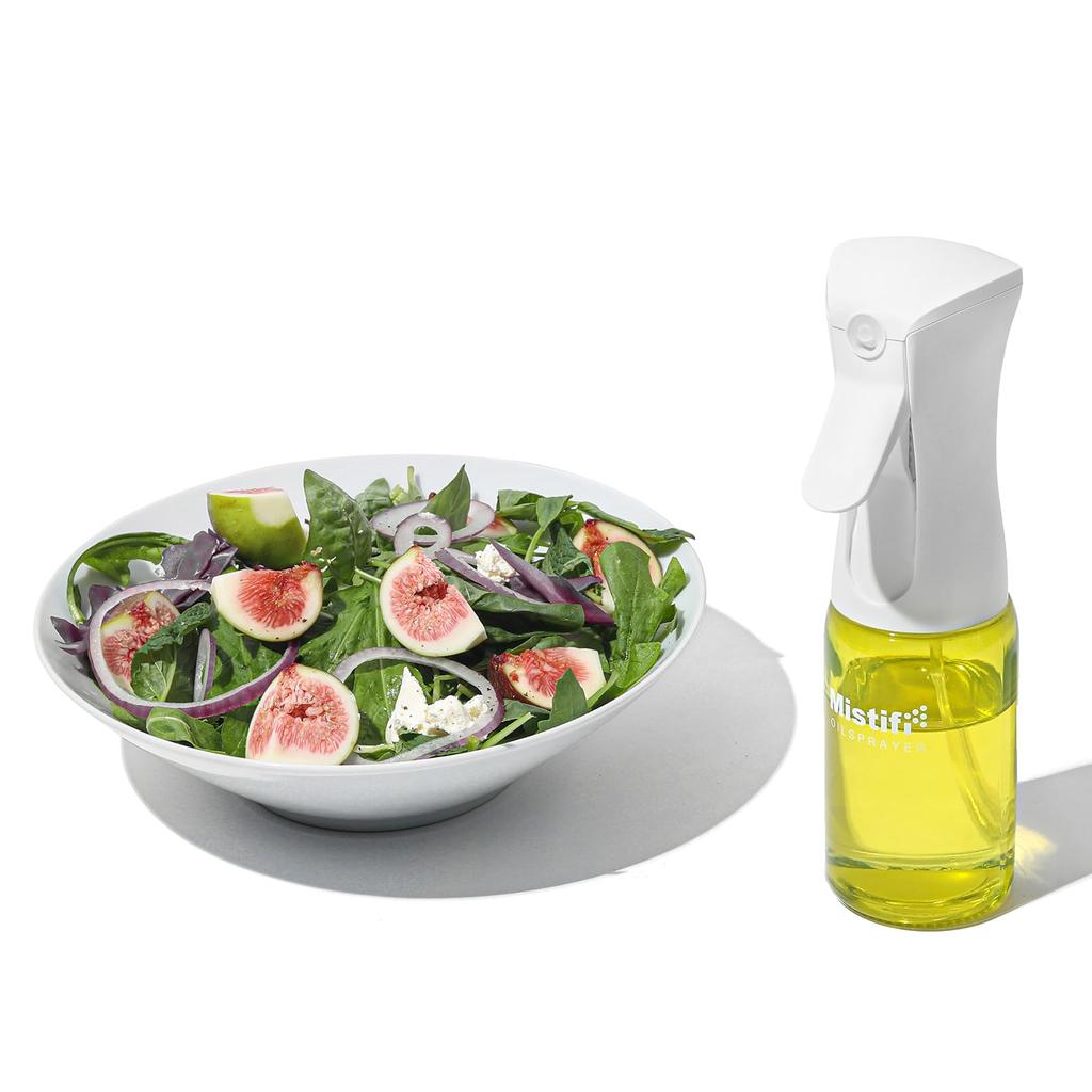 Mistyfi High-Performance Oil Spray, Suitable for Sesame Oil, Rice Oil, and Olive Oil, 150ml Wide-Mouth Light-Blocking Glass Bottle, Edible Oil Spray B
