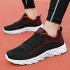 Sneakers för Män Fri Frakt Sport Löparskor Män Sommar Mesh Snörning Träningsskor Lätta Svarta Tennisskor