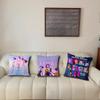 Sale Cushion Demon KPop Hunters Sofa Pillow Cover Home Decor for Living Room Office Car Aesthetic Coffee Shop Decor Gift