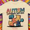 Autisme T-shirt Bewustzijn Anders Niet Minder Ideeën Autistische Trots Support Team vintage Gewassen Stijlvol mode homme Ademend
