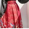 Chinesisches Kleid, berühmter Stil, Anzug, Übergröße, Kostüm-Set, Hemd + Rock, 2-teilig