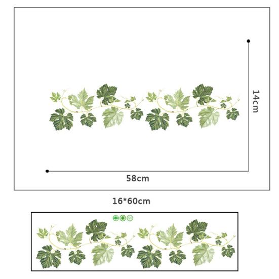 Plant Vine Leaves Home Wall Sticker Living Room Kitchen Corner Decal DIY DecorMöbel & Wohnen, Dekoration, Wandtattoos & Wandbilder!