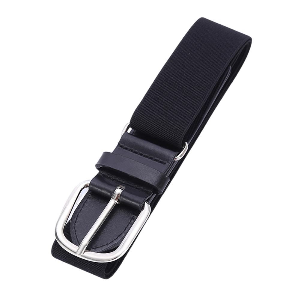 Teenage Elastic Baseball Waist Belt Stretchy Softball Waist Band Fashionable Decorative Alloy Buckle Waistband