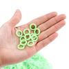 100Pcs Tent Stakes Rings 15MM Glow-in-the-dark Ground Stake Circle Fluorescent Tent Peg Loop Outdoor Camping Tent Nail Accessories