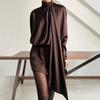 2026 Summer Satin Dress Women Blouse Dress Long Sleeve Casual Lace Up Party Mini Dress For Party Ladies Sexy Short Vestidos