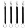 Spring Coil Stretchy Keychains Retractable Elastics Keychains Spirals Keyring