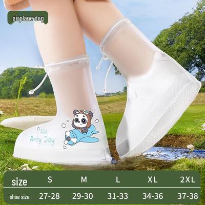 Children's Silicone Waterproof Rain Shoe Covers