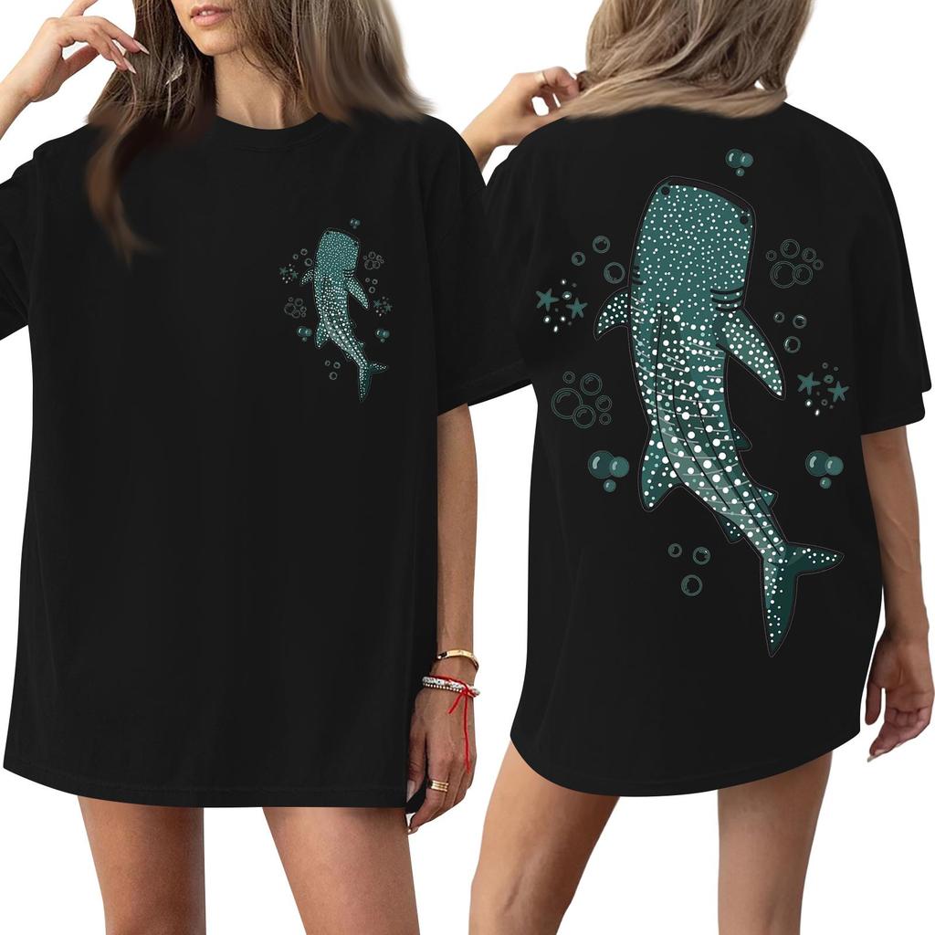 Women's Round Neck Printed Short-sleeved T-shirt Top