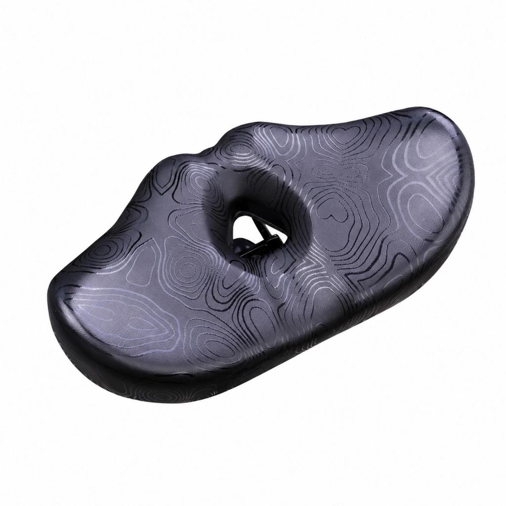 Noseless Cycle Saddle Cushion Wide Bike with Central Ventilation Opening