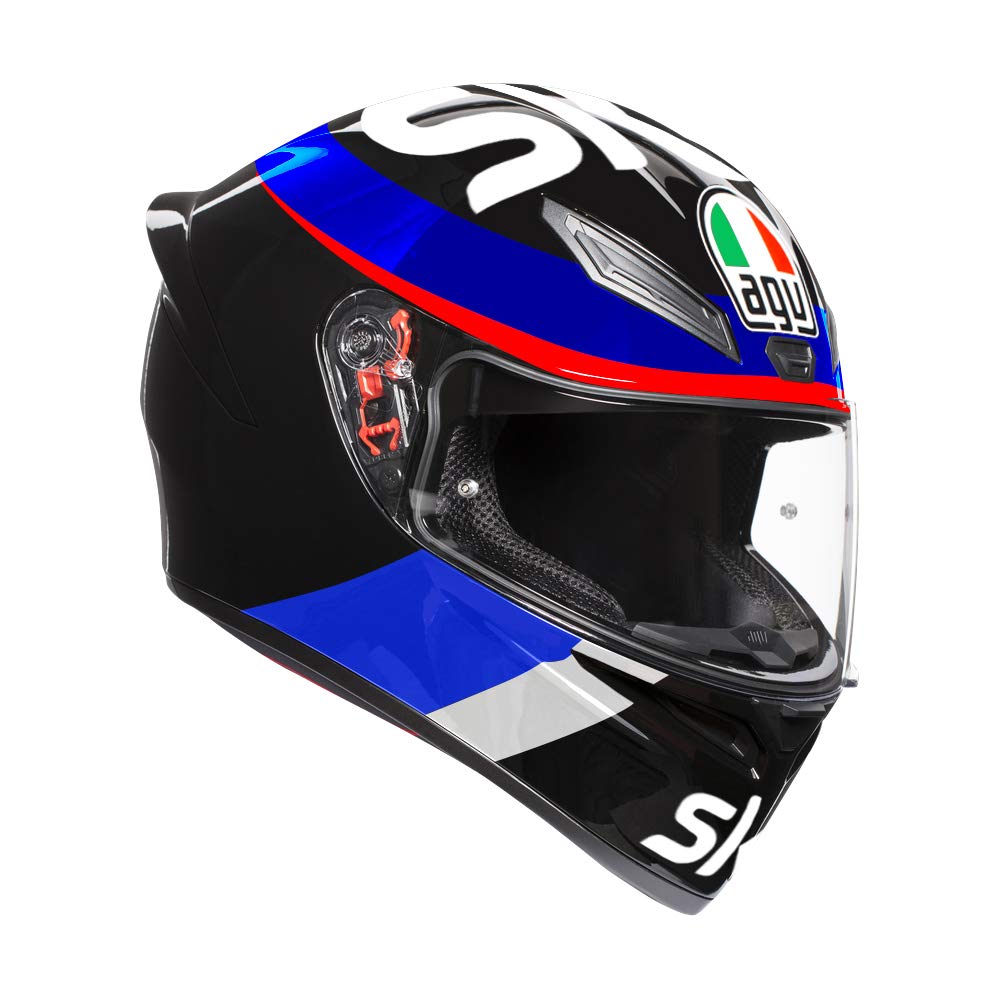 

AVG K1 VR46 SKY RACING TEAM Full Face Motorcycle Size S BLACK/RED Helmet, (55-56cm), 028191IY008-S чорний