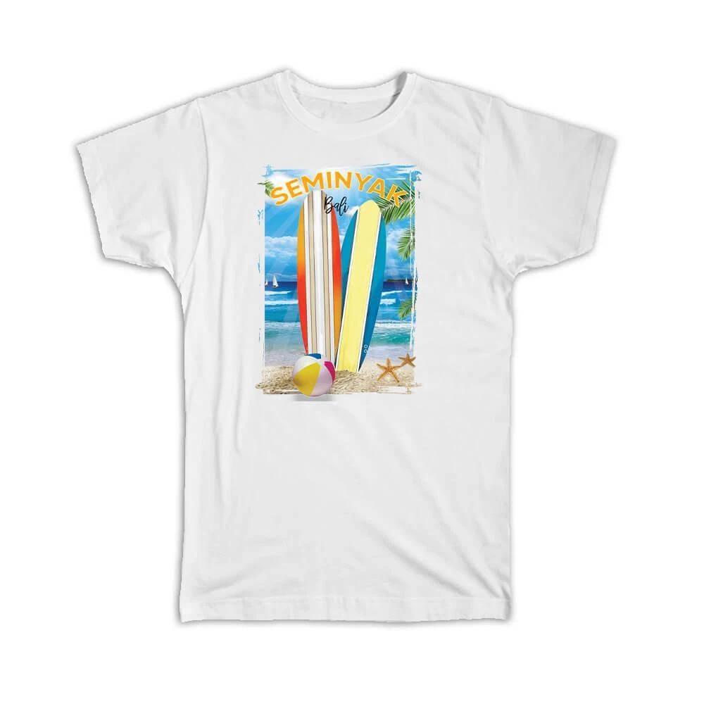 Gift T-Shirt : Longboard Seminyak Bali Indonesia Tropical 4XL