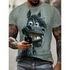 3D Printed Animal Print Men's T-shirt Is Summer Fashion and Versatile Casual