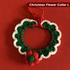 Haustier Niedlicher Hund Katze Gestrickter Wollkragen Weihnachten Niedliche Accessoires