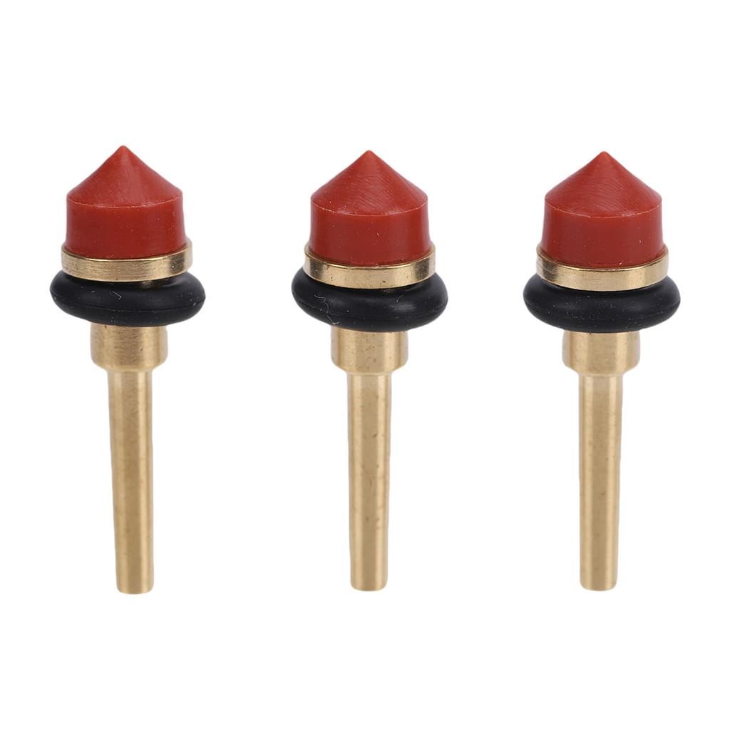 3PCS Coffee Machine Valve Pin Brass Silicone Drain Valve Pin and Head Gasket Repair Kit