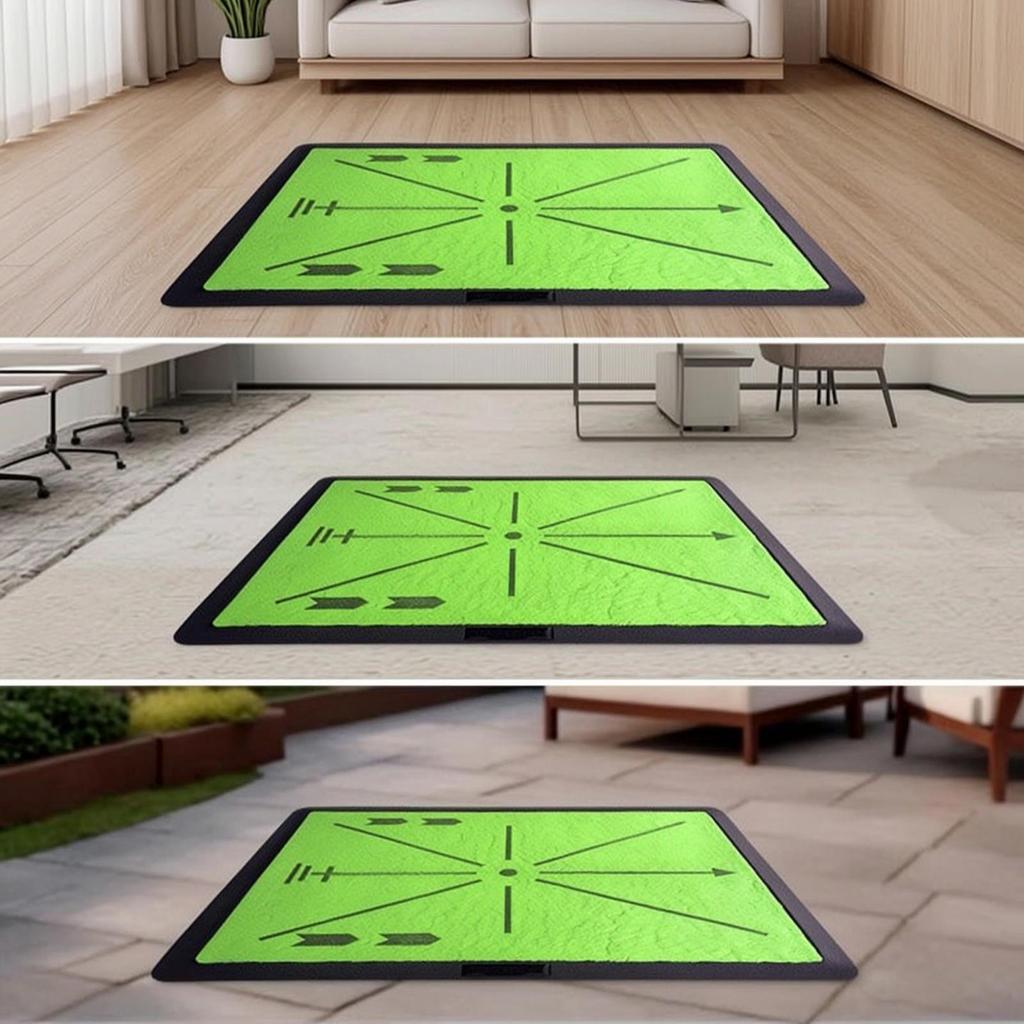 Golf Swing Practice Mat Visual indoor/outdoor for Golfers, Beginners, Home,