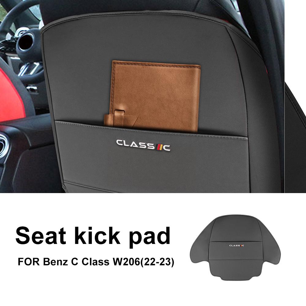 

Anti Dirty Anti Kick Pad for Mercedes Benz A B C Class GLA GLB CLA W206 19- Leather Car Seat Back Protector Mats Accessories W206 1 pc