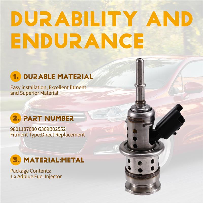 For Citroen C4 C5 DS 4 5 For 308 3008 Expert 2009-2018 G309B02552 For Car Adblue Fuel Injector 9801187080