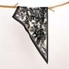 Retro Cotton and Linen Feel Triangular Silk Scarf Women's Four-season Versatile Neck Protection Scarf Headscarf Commuting Accessories Scarf