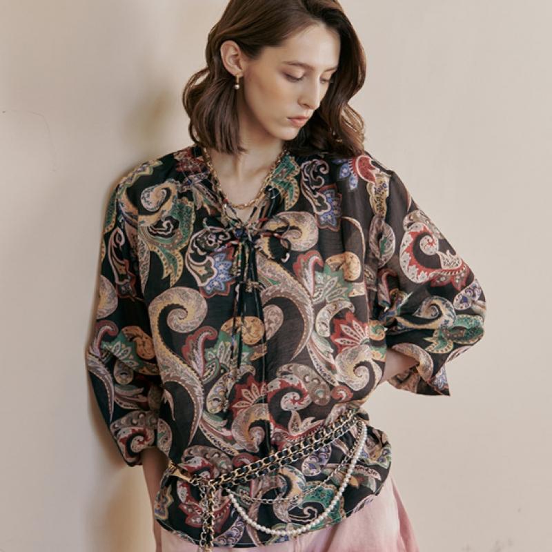 MAXZA Paisley Strap Blouse Ze04qb001na