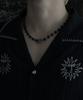Pimadaziwin Black Chain Pearl Necklace_[Bold]