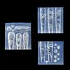 3D Silicone Bow Flower Nail Carving Mold Butterfly Rose Floral Design Transparent Template Diy Nail Art Decoration Manicure Tool
