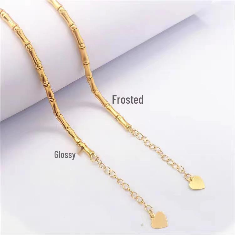 Pulseira de Bambu com Contas Douradas Sand: Joias Elegantes para Mulheres