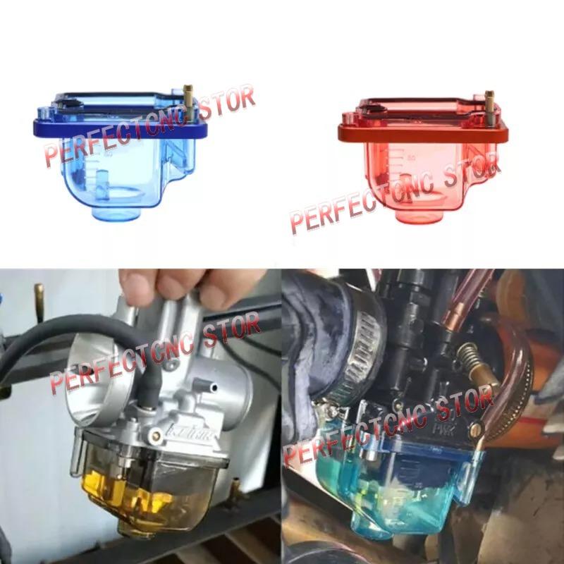 Motorcycle Transparent Carburetor Clear Bottom Float Bowl Oil Cup For PWK Keihin PJ PE PZ KSR EVO VM22 PHBG Carburetor