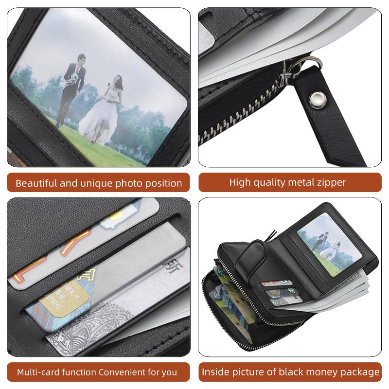 Custom Men's Short Buckle Wallet Money Purse Key Card Pounch For Opel Insignia Corsa Zafira Mokka Grandland Antara Ampera