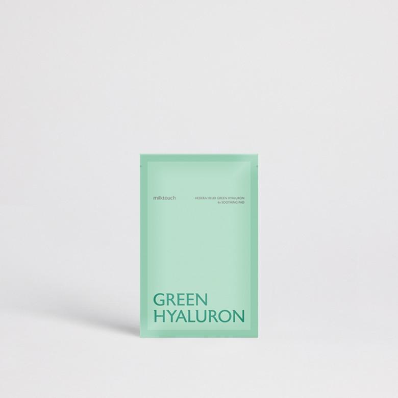 MILK TOUCH Hedera Helix Green Hyaluronic 6-sec Moisture Pad (Mini 10 sheets)