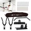 Bike Ceiling Hanger Lift Cargo Bicycle Storage Wall Mount Hook Roof Hoist Pulley Rack