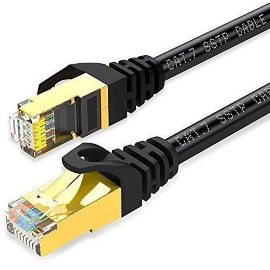 Cat 7 U/FTP Shielded 10Gbps Ethernet Gold Plated RJ45 Network Patch Cable Cord