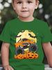 Kids' T-Shirt Truck Graphic 3D Print T-Shirt Halloween Pumpkin Themed Casual Short-Sleeved Summer Party Children's Clothing Boy