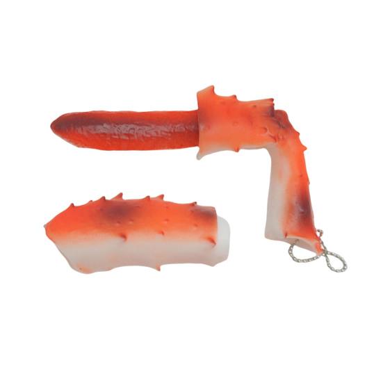 

Stretchy Crab Leg Squeeze Toy Soft Elastic Stress Relief Fidget Pendant for Kids красный