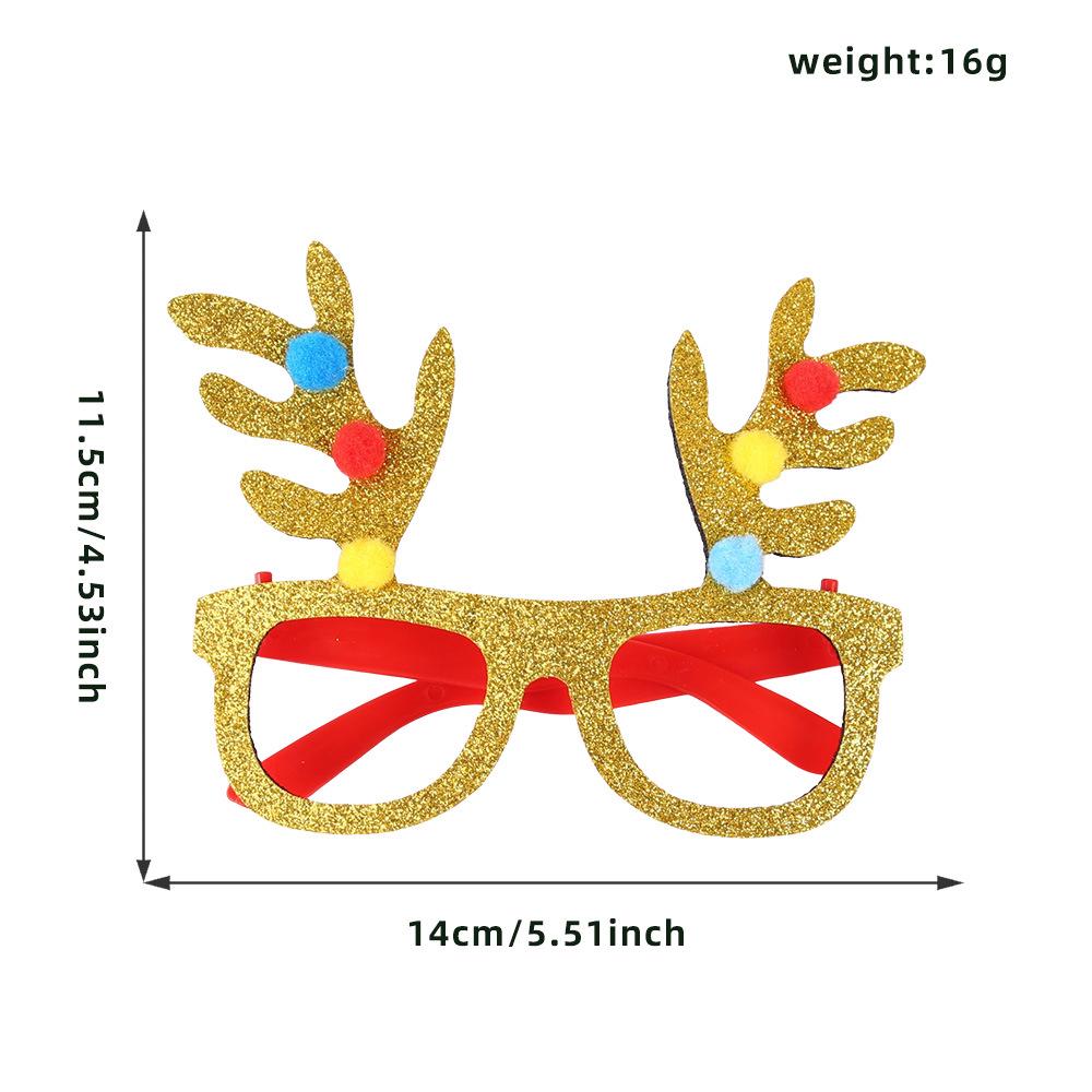 Christmas Party Eyeglass Frames: Santa, Snowman & Antler Designs for Kids
