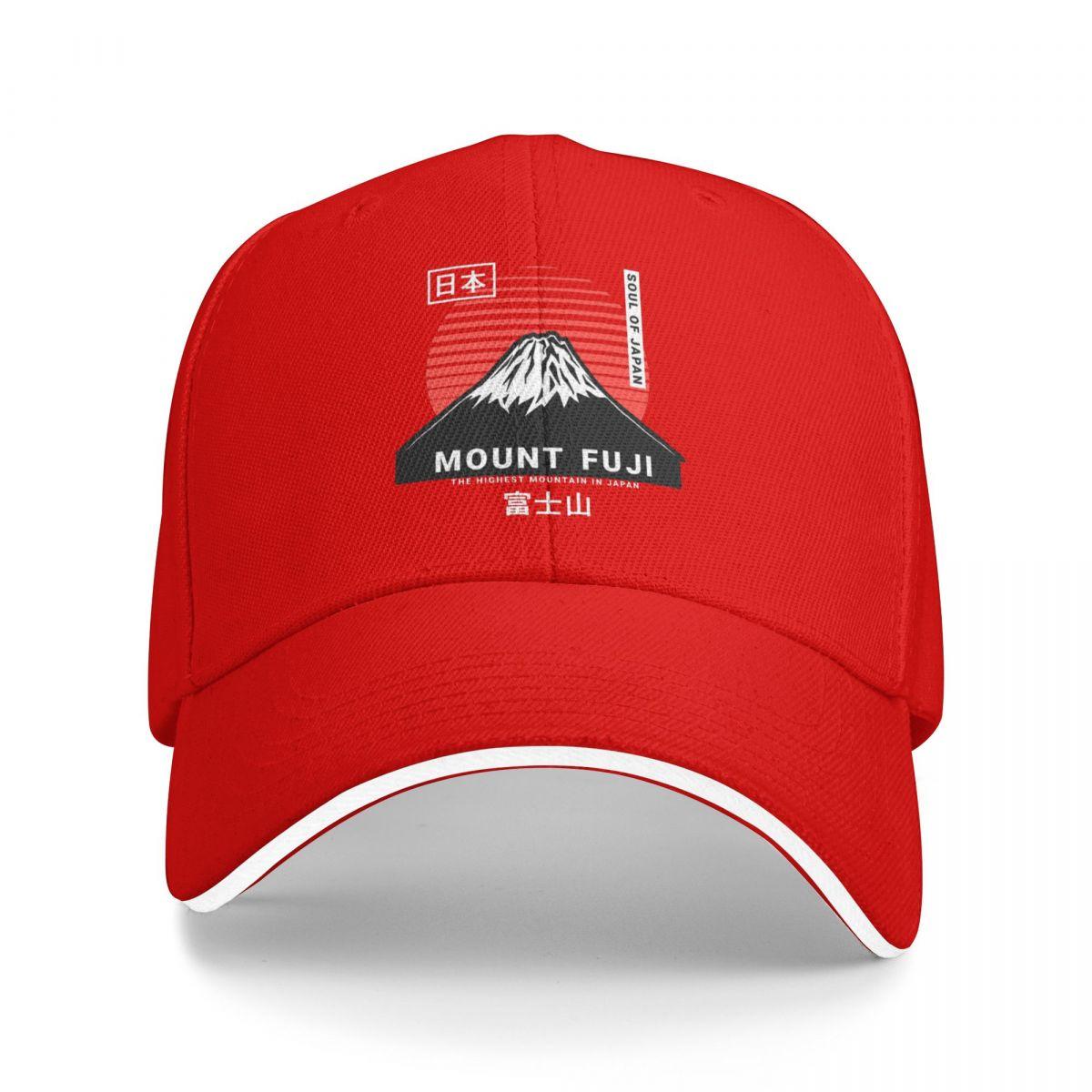 Baseball Caps Japanese Style Mount Fuji 2025 Customized Unisex Outdoor Summer Caps One Size