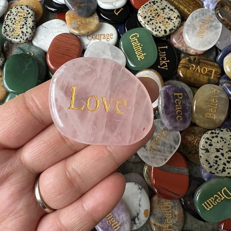Inspirational Stones Highly Polished Natural River Rock Faith Stone DIY Rocks for Engraved Inspirational Polished Garden Stones